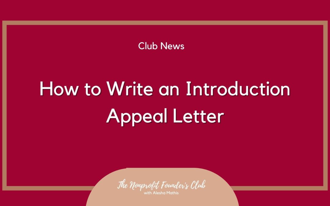 How to Write an Introduction Appeal Letter