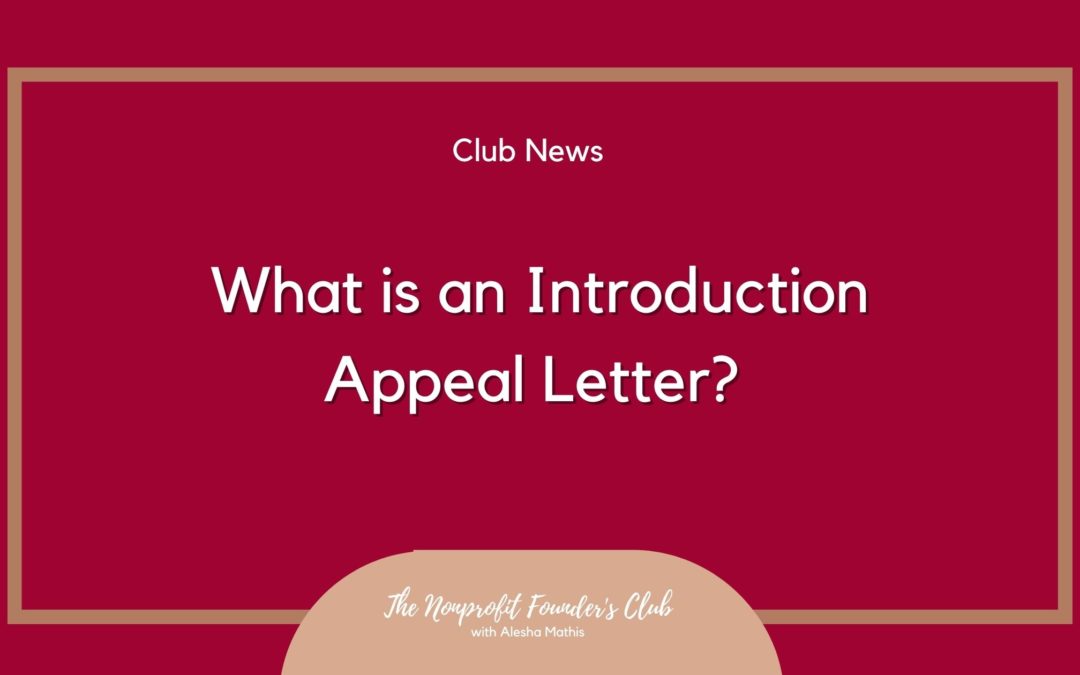 What is an Introduction Appeal Letter